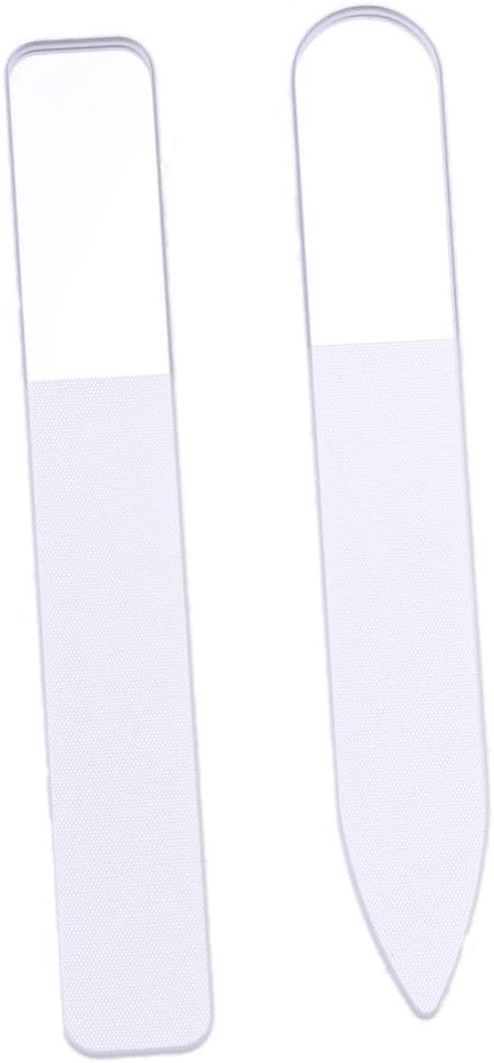 Glazen Nagelvijlen - Nagelvijl Tool - Nagels Vormgeven - Kristal Glas - 9 x 1.4 cm - Niet gespecificeerd