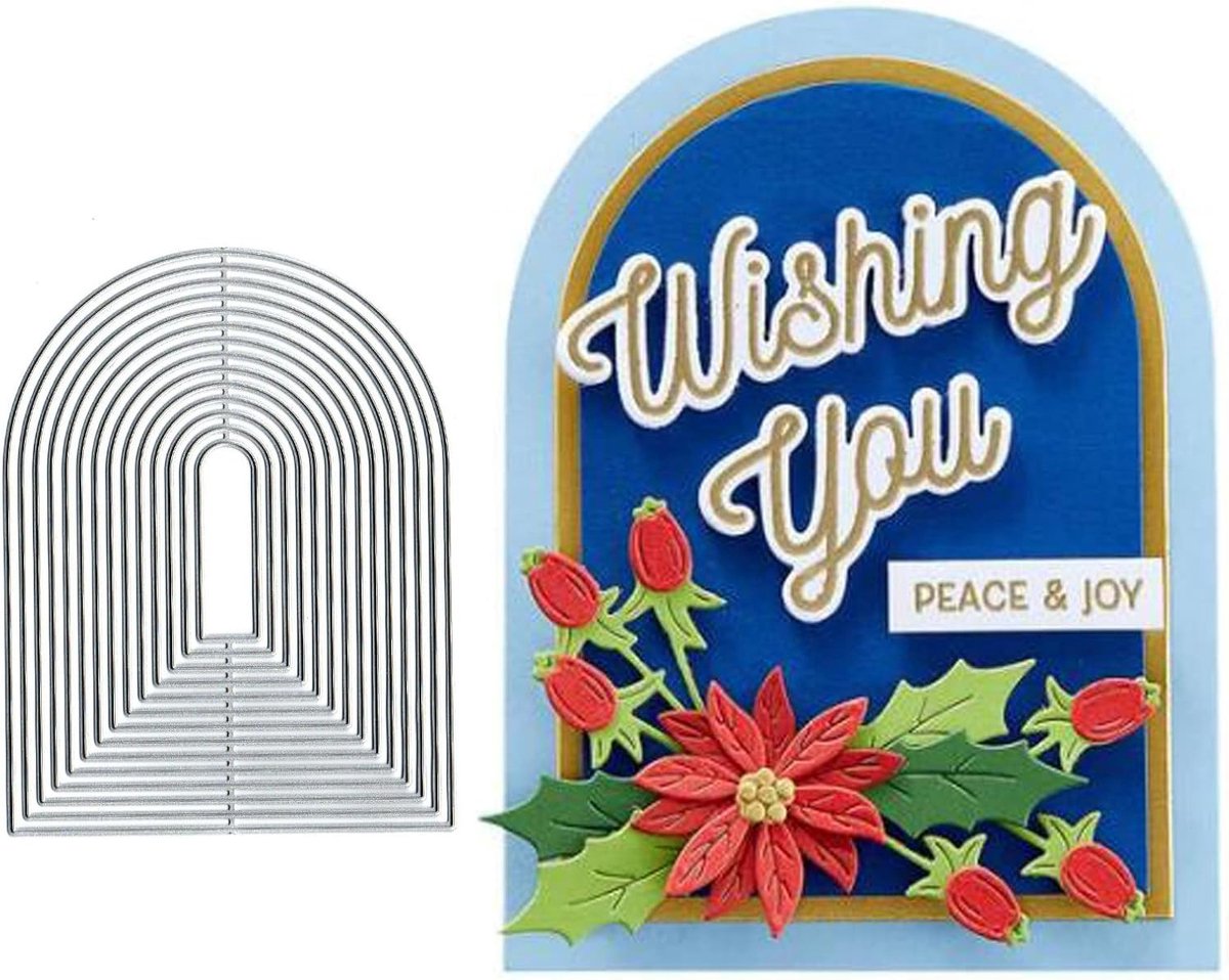 Nesting Essentiële Bogen Metalen Die Cuts,Spring Love Wedding Deur Frame Snijmallen Gesneden Stencils voor DIY Embossing Foto Decoratief Papier Dies Scrapbooking Kaarten Maken
