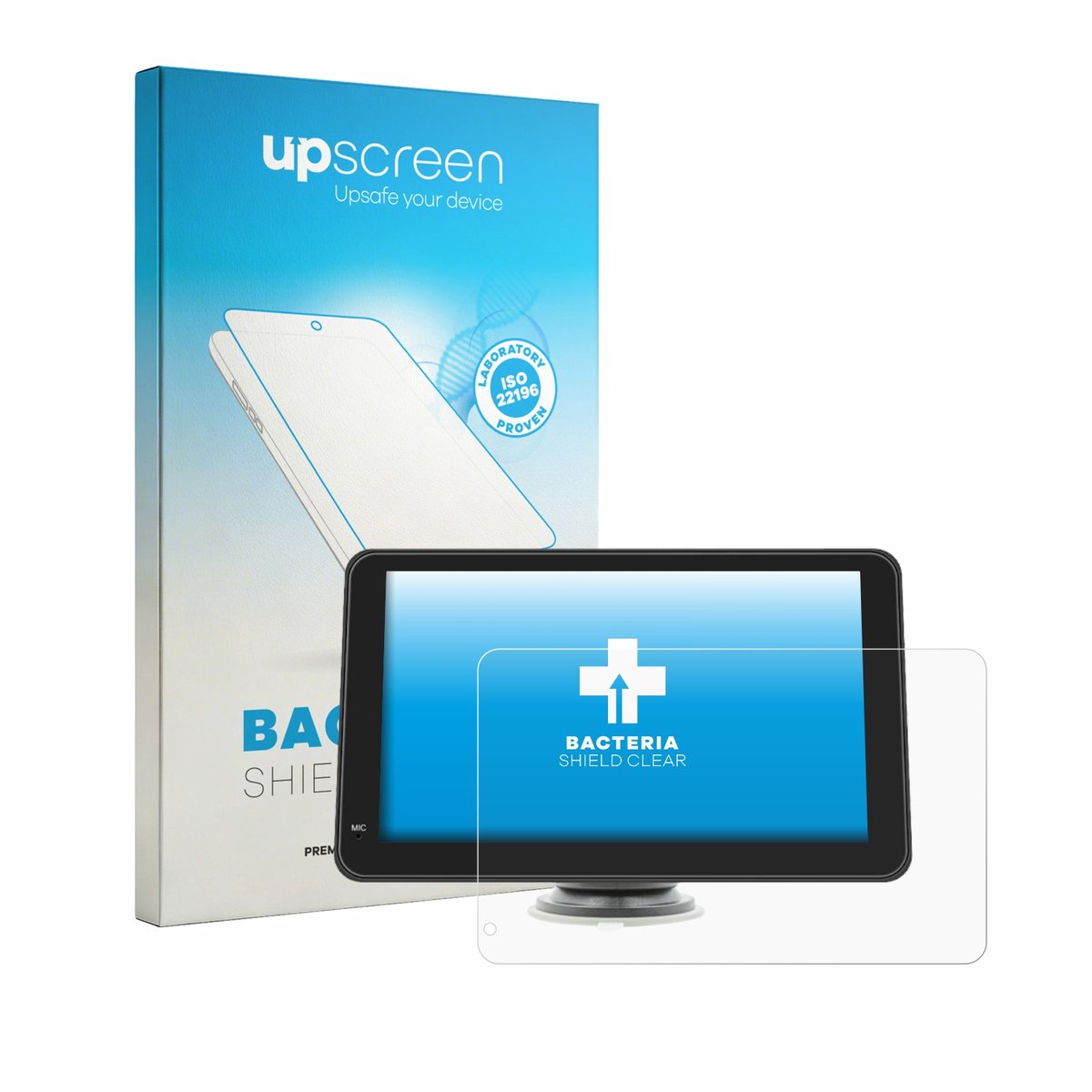 upscreen - Screenprotector voor geekmaxi SD7293A 7" - Folie Beschermfolie transparant antibacterieel
