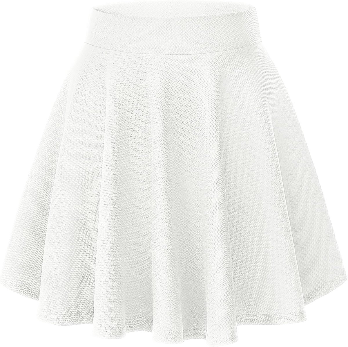 Basic Casual Elastische Taille Flared Mini Rokken Elegante A-Lijn
