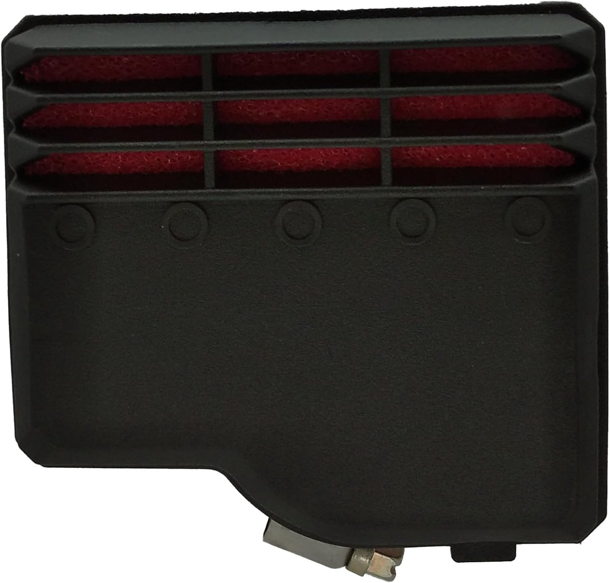 one by Camamoto Racing rode spons luchtfilter, voor Piaggio Ciao/PX/SI/Bravo/Superbravo/Grillo/carburateur aansluiting 50mm mm