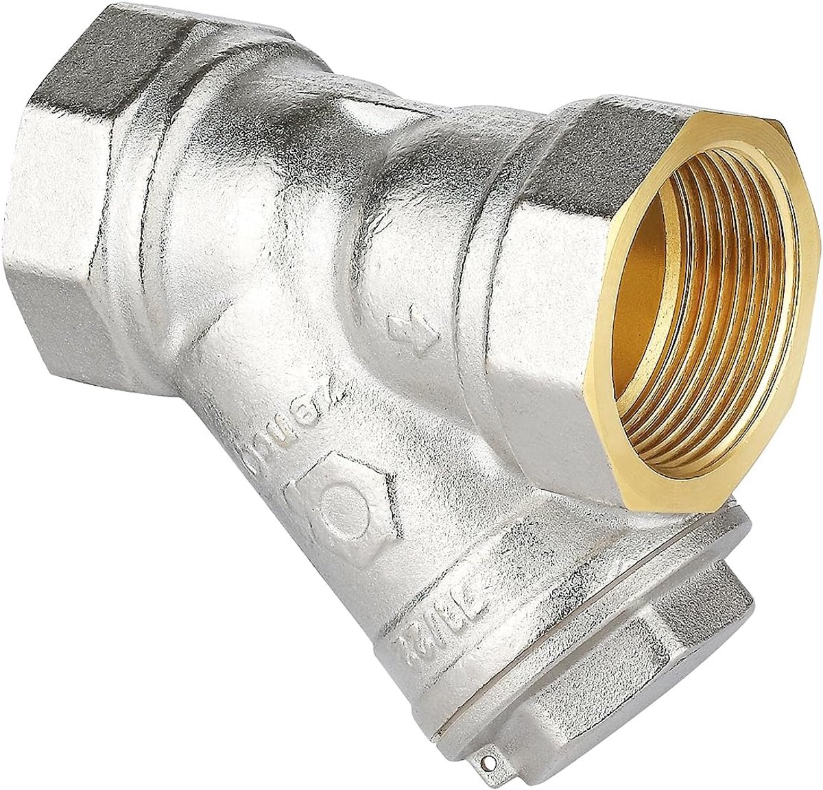 Y-spatlappen met roestvrijstalen zeef 1/2 inch