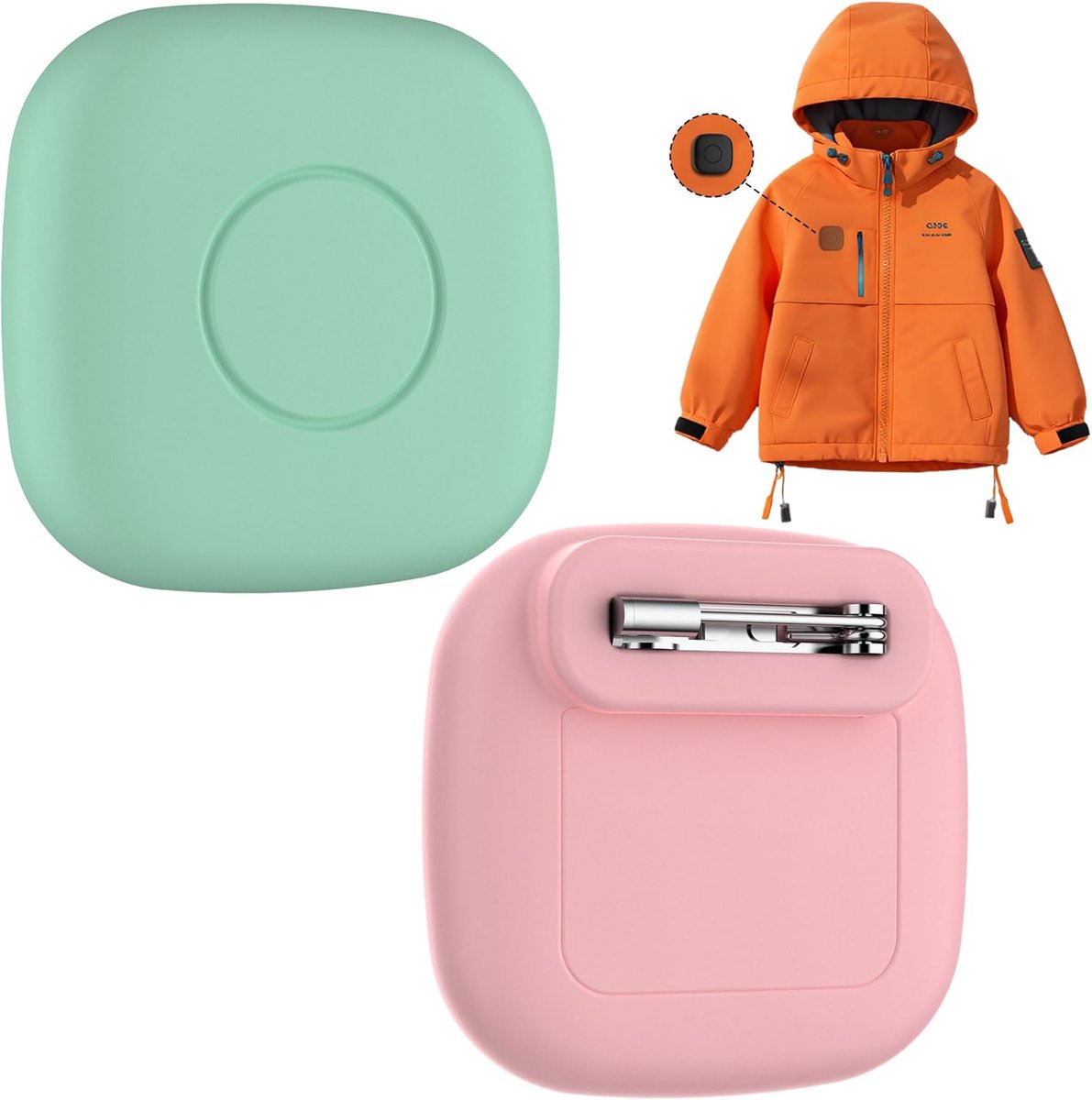 2-pack waterdichte siliconen hoes met pin voor Tile Mate 2024/2022