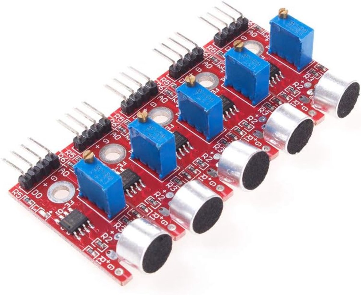 5 stuks KY-037 New 4-pins Voice Sound Detection Sensor Module Microfoon Zender Smart Robot Auto voor Arduino DIY Kit