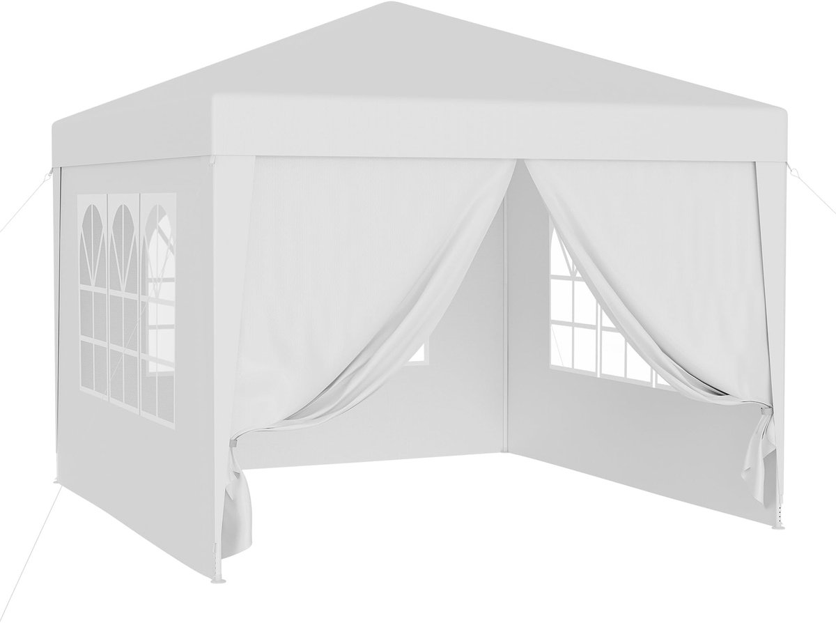 Omgoods - Tuinpaviljoen 3x3 m met UV-bescherming en Afneembare Zijkanten