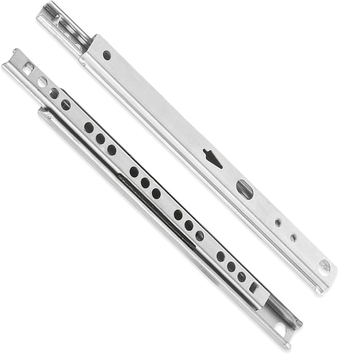 Omgoods - 10 Stuks Ladeschuiven - Partieel Uittrekbaar met Stalen Rails