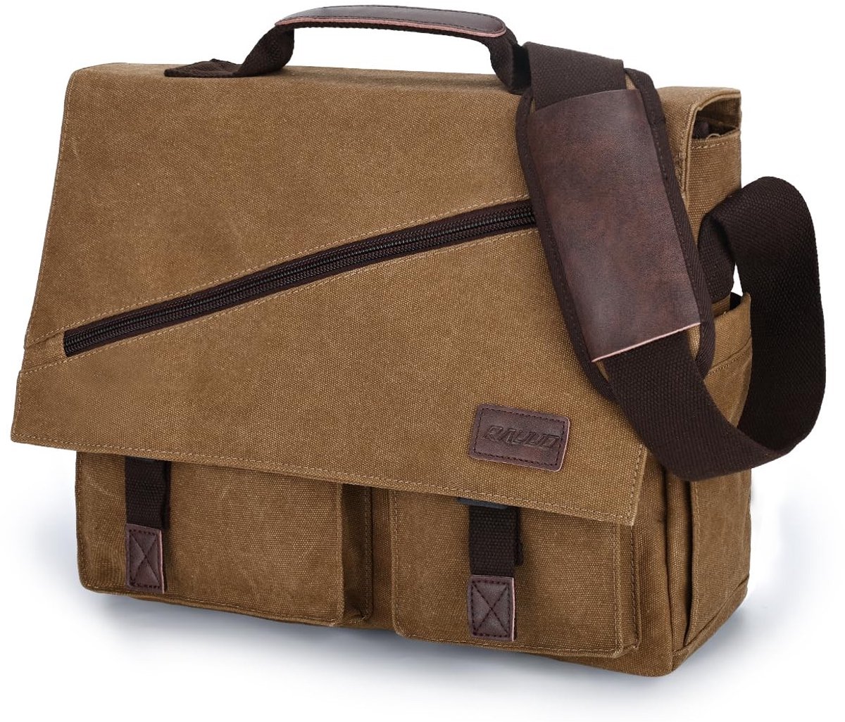 Omgoods - Heren Schoudertas - Waterdichte Canvas Laptoptas voor 14-17 inch
