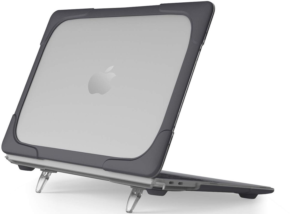 Omgoods - MacBook Air 13 Inch Case 2018 met Flip Stand en Duurzame Bescherming