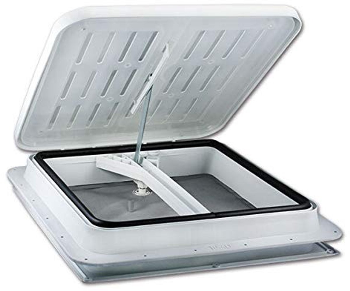 Omgoods - Dakraam 40 x 40 cm met Crank voor Caravan en Camper