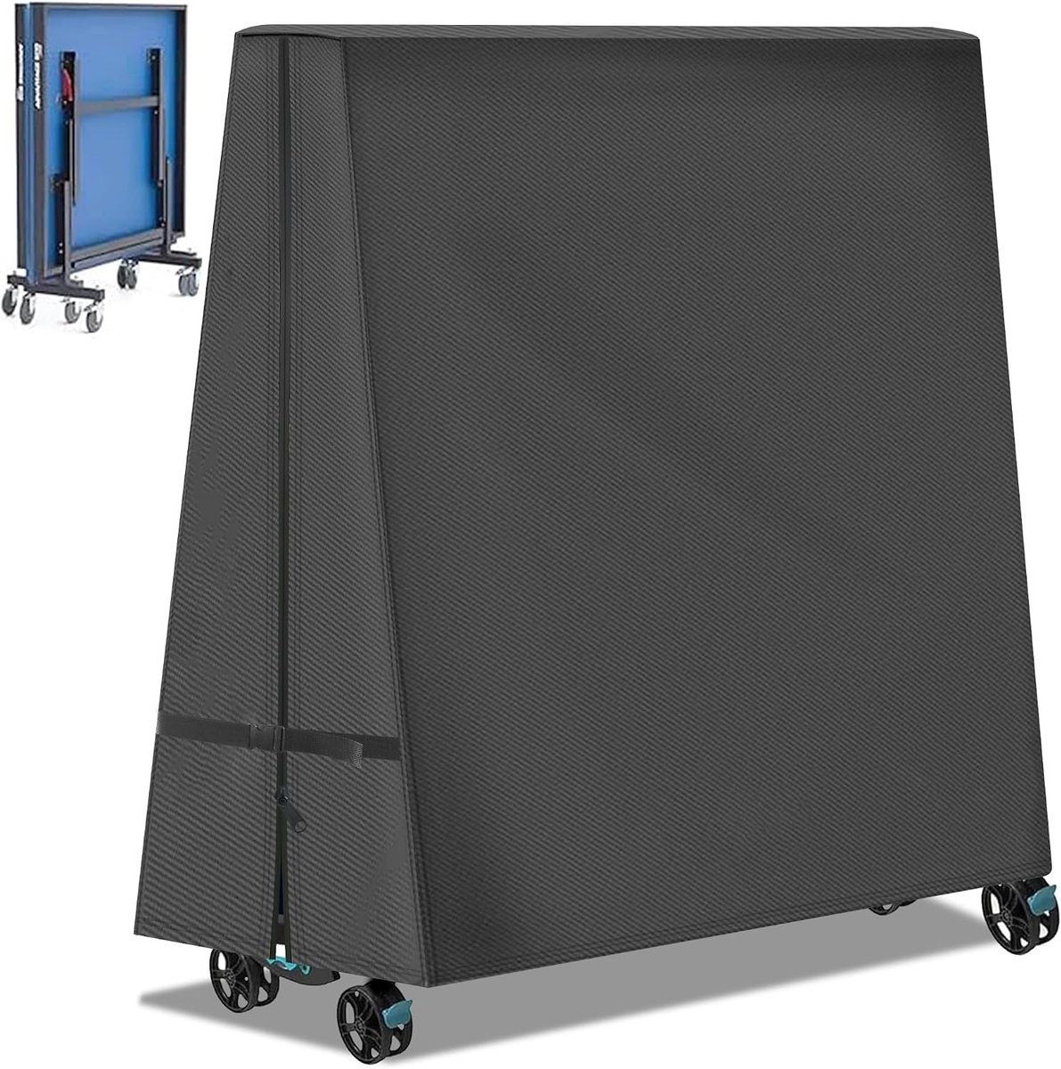 Pingpong Tafelhoes - Zwart - 274 x 152 x 185 cm - Waterdichte Heavy Duty Bescherming - Voor Binnen en Buiten