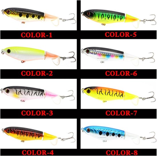 Vissen Lure - Kunst Aas - Bovenwater Vissen - Zachte Roterende Staart - 10 cm - NO1 van VISSEN — afbeelding 2