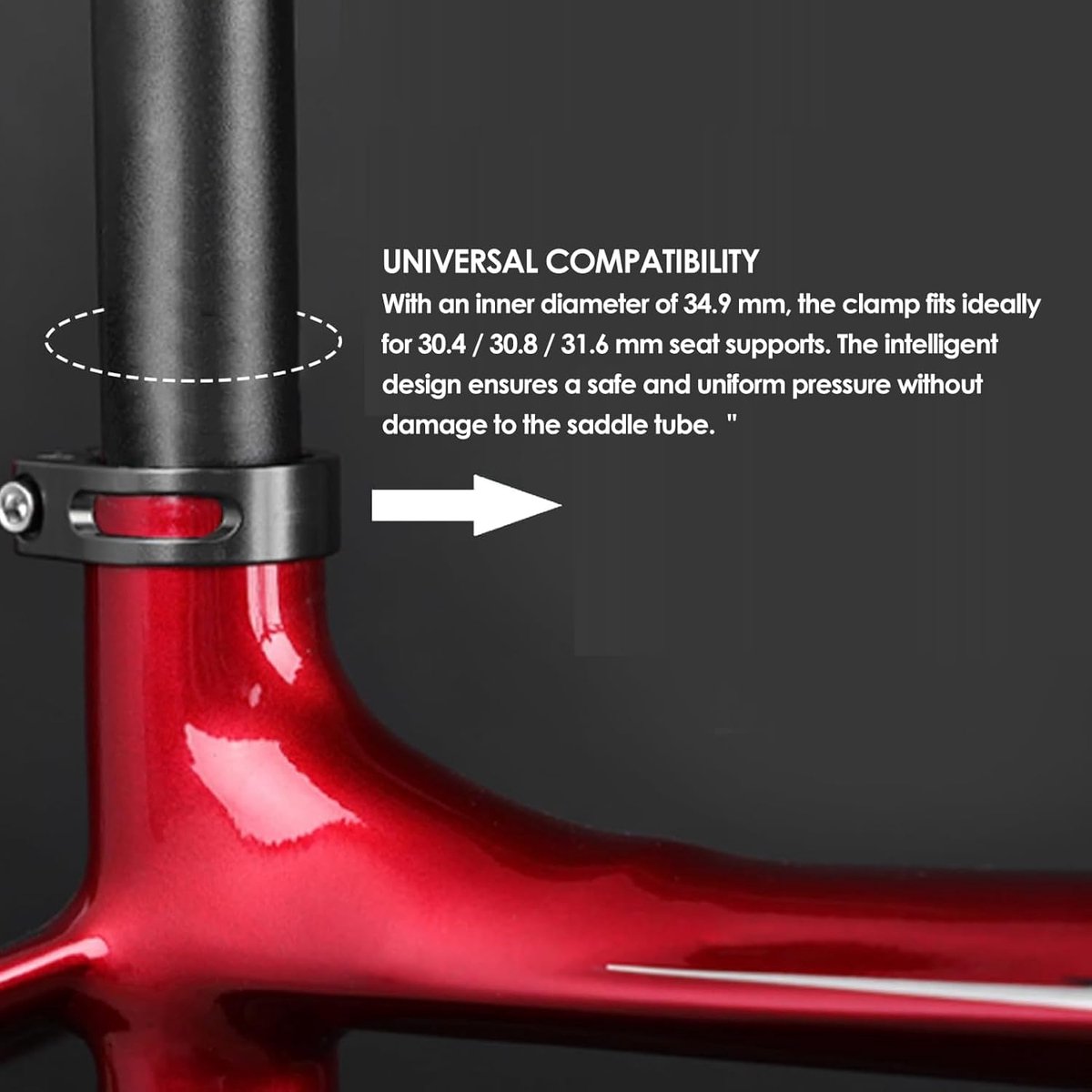 Zadelpenklem 34.9 mm - Aluminium - 5 Kleuren - Verstelbaar voor optimale fietservaring - ShopVlot
