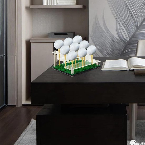 Golfbalhouder Display - Golfbal Vitrine - Golf Souvenirs Tonen - Kristalheldere Presentatie - 9 Ballen Capaciteit - Transparant — afbeelding 4