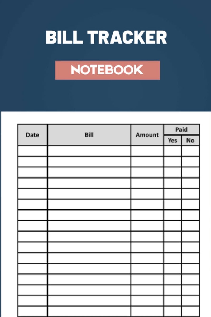Tracker Notebook: Bill Tracker notebook | Monthly, Yearly Bill Organizer & Payments Checklist Log Book, Daily Weekly. Bill Tracker notebook , Monthly Bill Organizer & Payments Checklist Log Book