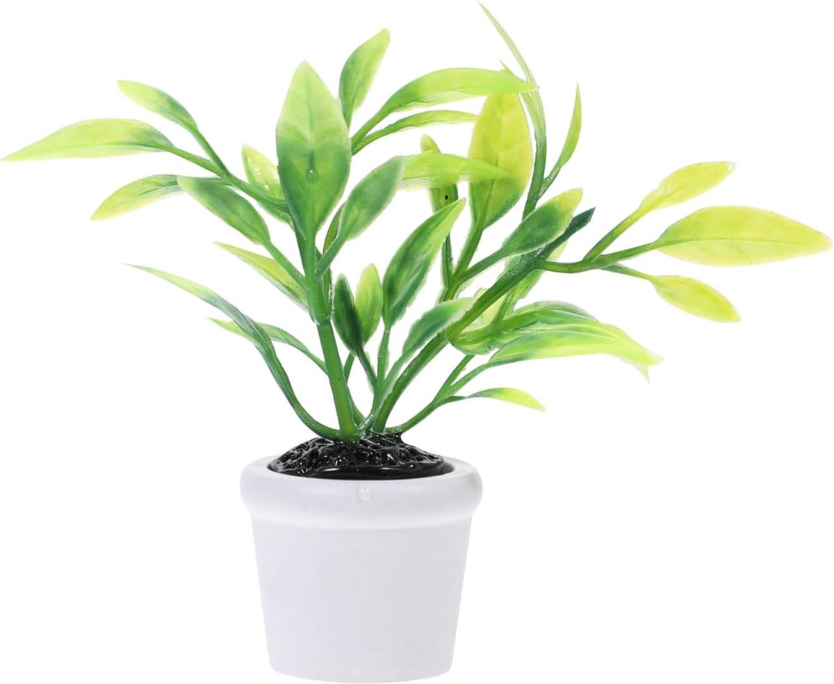 Mini-huis Potplanten 1:12 Miniatuur Planten Decoratie Plastic Accessoires Voor Poppenhuis Miniatuur Tuin Cadeau Voor Kinderen En Verzamelaars