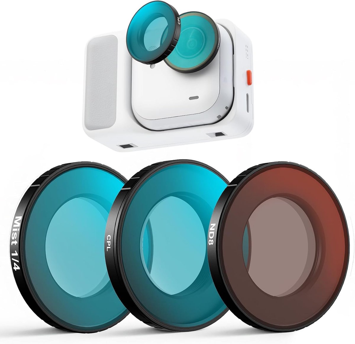 Go Ultra Lens Filters Set voor Insta360 Go Ultra, Inclusief Cpl, Nd8
