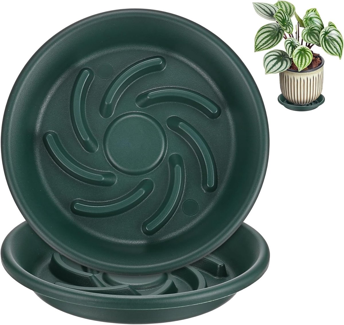 Schotels, 5,5 inch Id anti-rot wortel hars bloempot plantenschotels