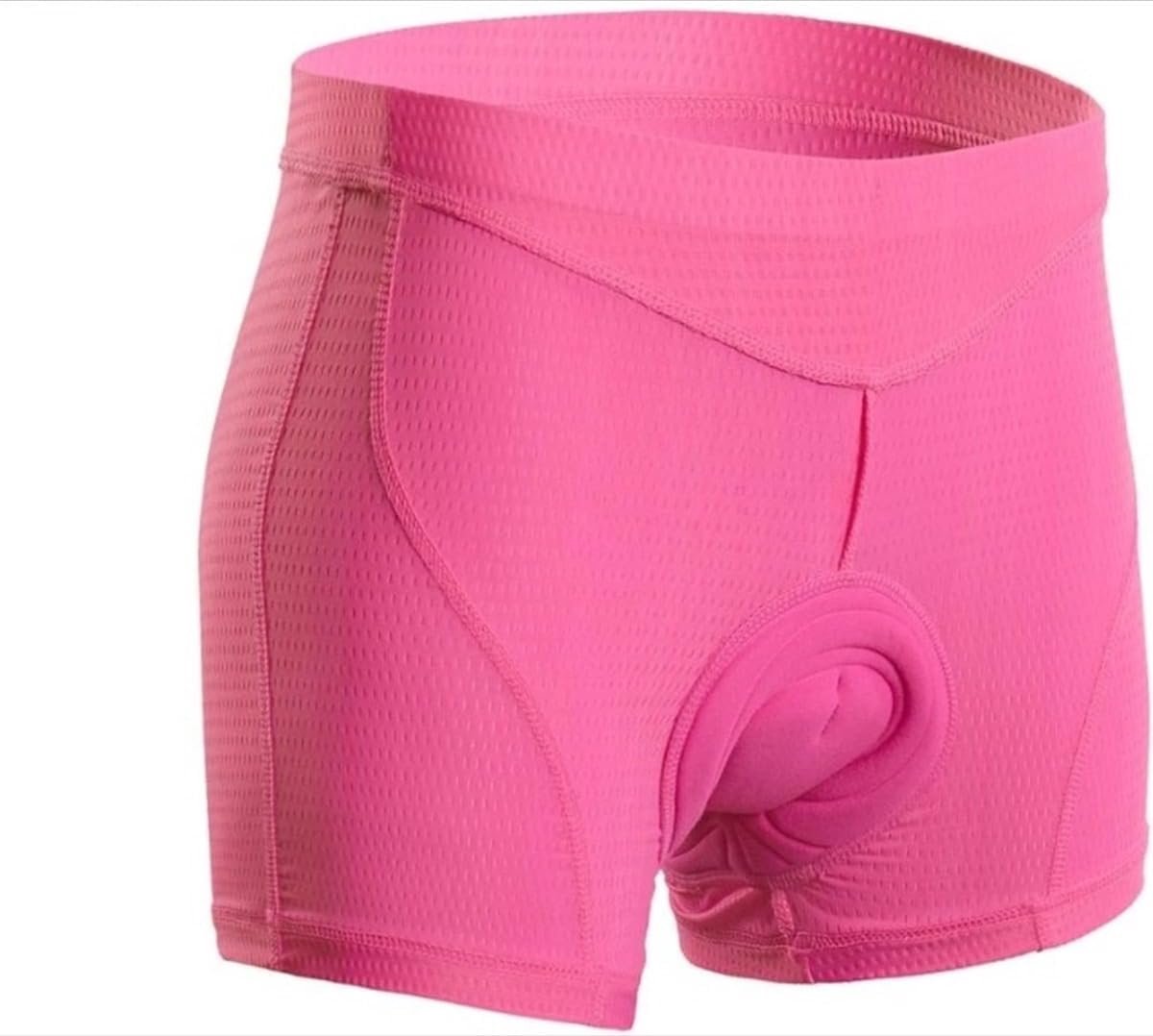 fietsonderbroek met zeem - Roze - M