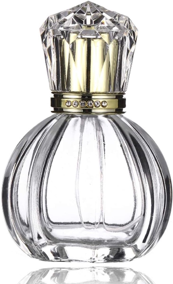 50ml 1.7oz Vintage Pompoen Vorm Spray Fles Hervulbare Kristal Glas