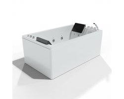 SPALINA - Whirlpool bad - Brava duo Jets, 170 x100 x63 cm, Wit