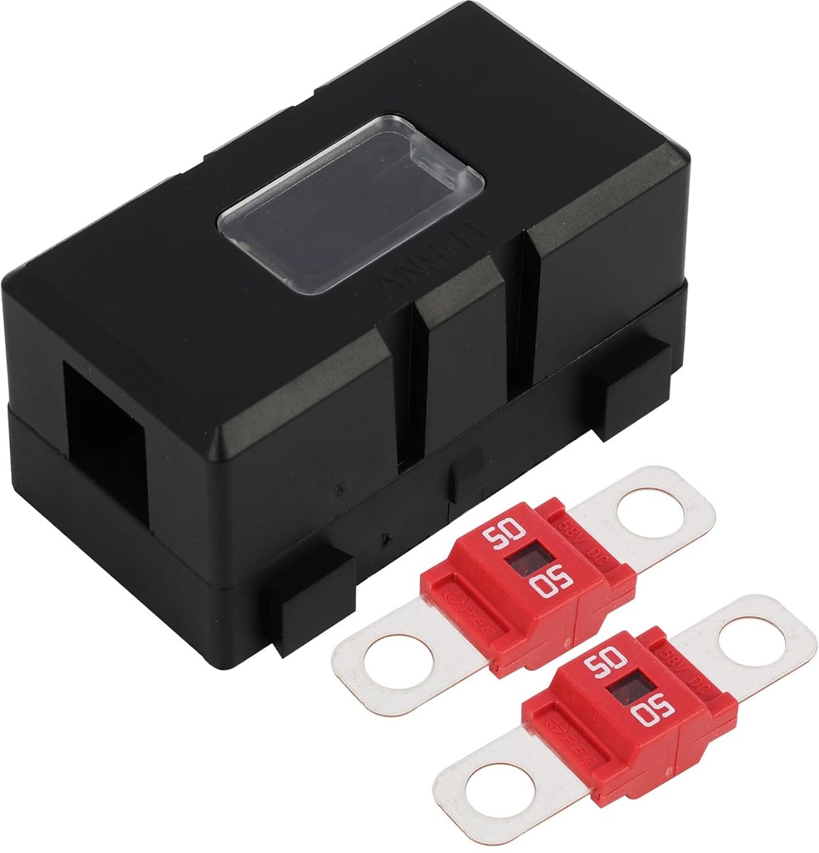 50 A 32 V auto-zekeringhouder, MIDI-zekeringhouder voor voertuigen, 2