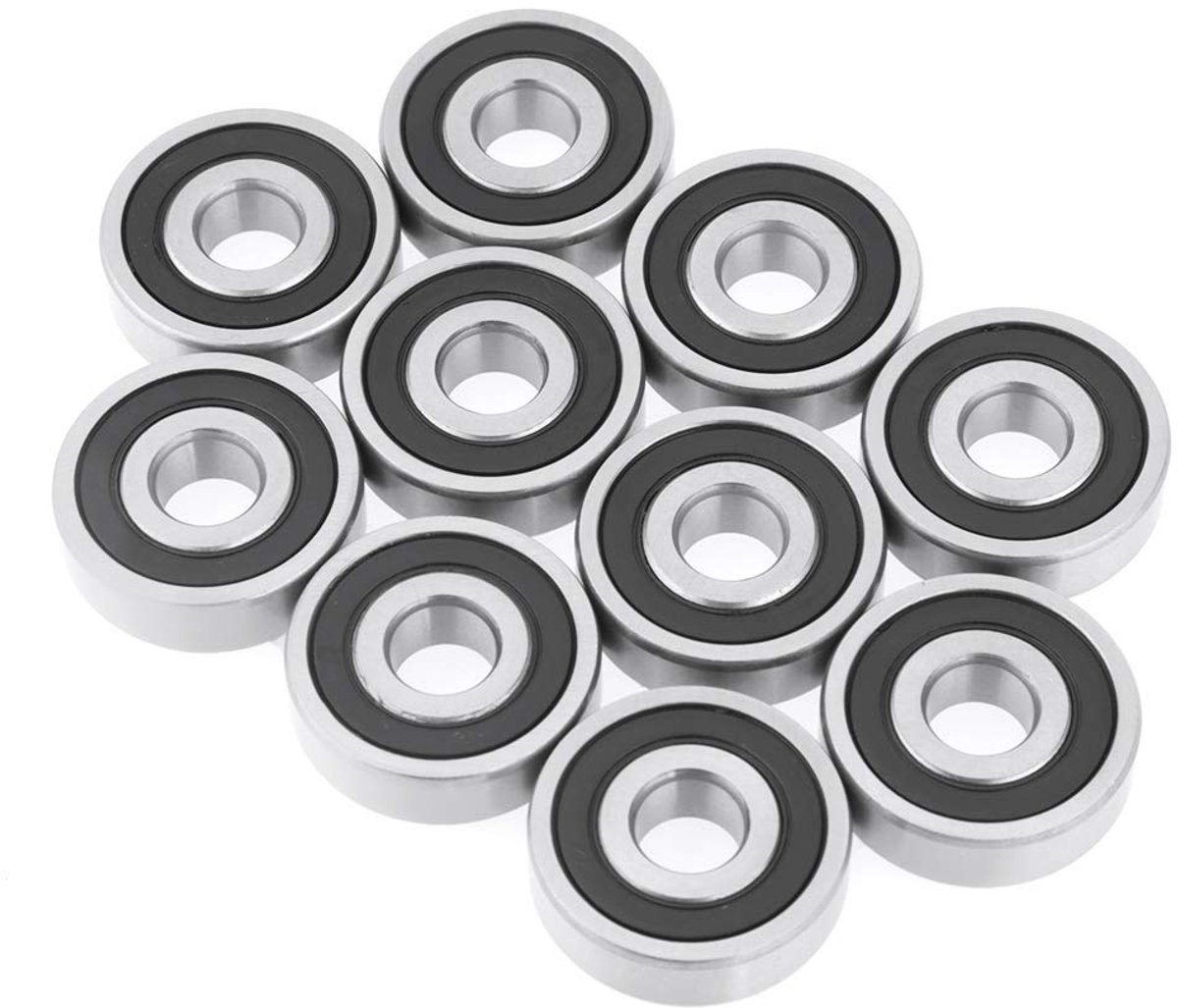 Lagers met dubbele afdichting van rubber, 10 x 30 x 9 mm