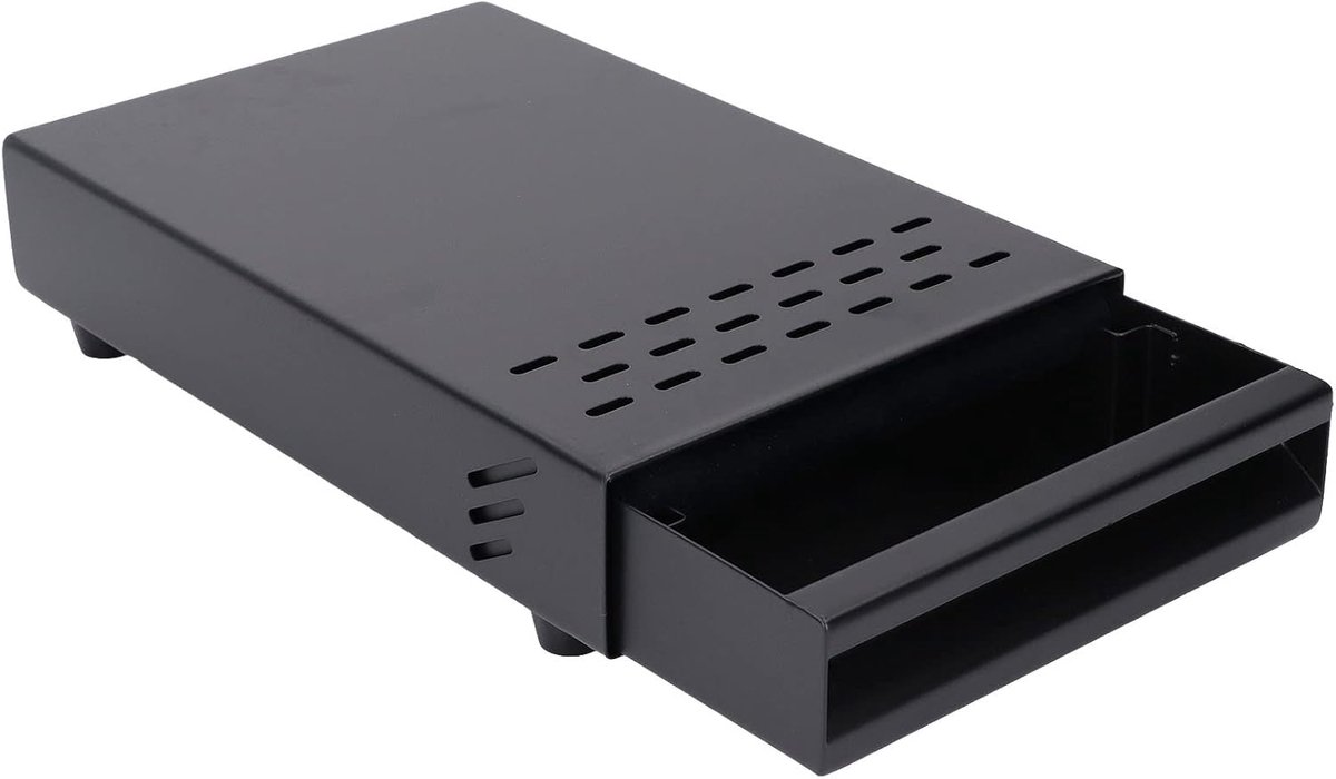 Veiyi Koffiezetbakje, lade Knock Box | Koffiezetcontainer, voor huishouden, winkel, zwart, 18 x 28 x 5 cm