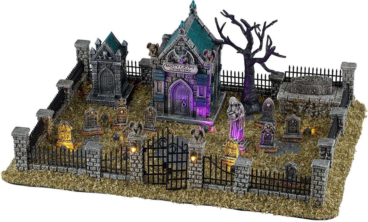 Spooky Town - Misty Crypt Graveyard - Met Licht