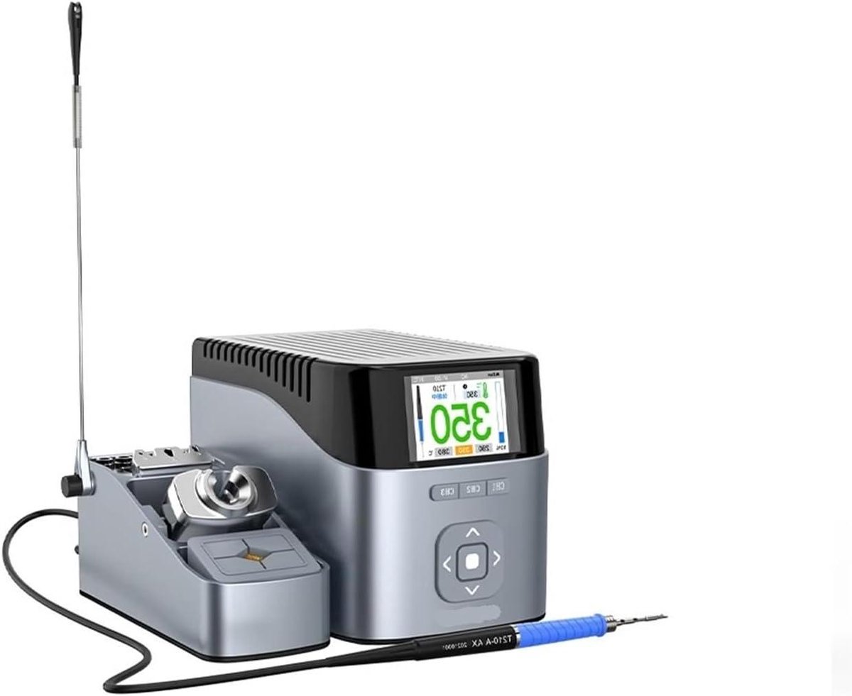 Slim Soldeerstation - Reparatietool Soldeerapparaat - Elektronica Repareren - Tweekanaals Ontwerp - 100W - Zwart