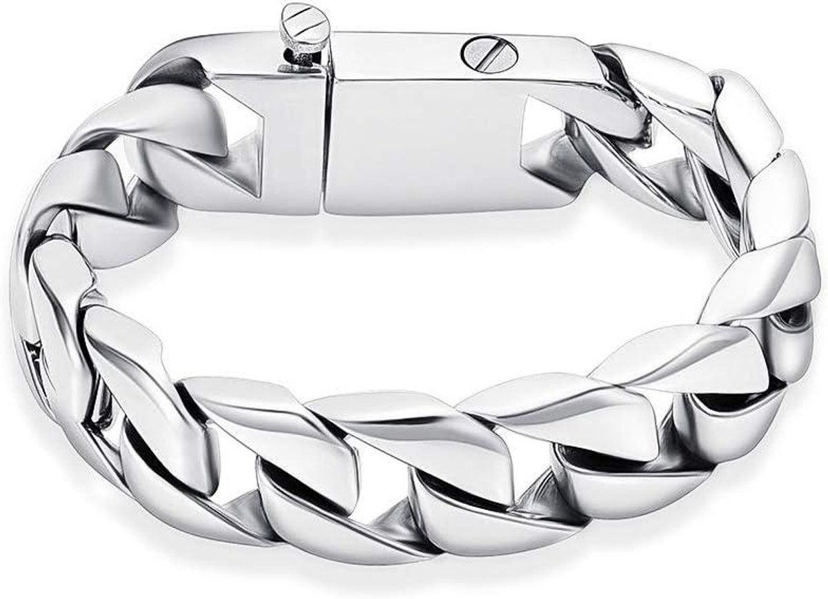 As Urn Armband - Asieraad Armband Herdenkingssieraad - Herinneringen Dragen - Waterdicht Roestvrij Staal - 20 cm - Zilver