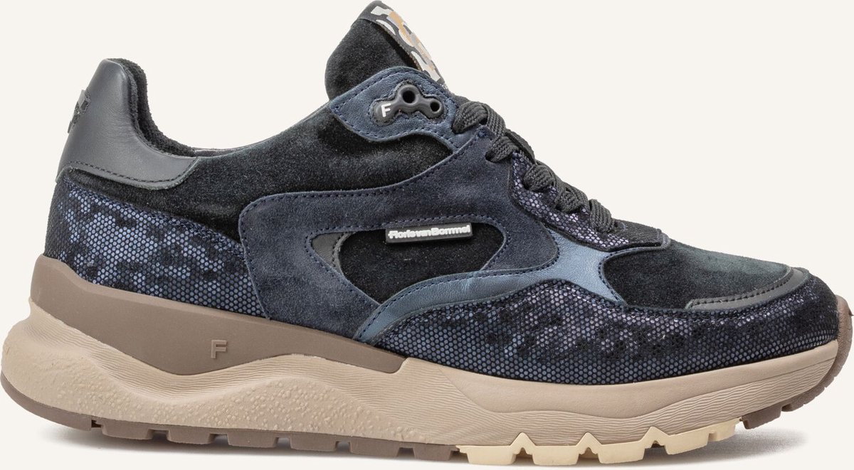 Floris Van Bommel Sfw-10164 Treni Sneakers - Textiel - Dames - Zwart - Maat 36