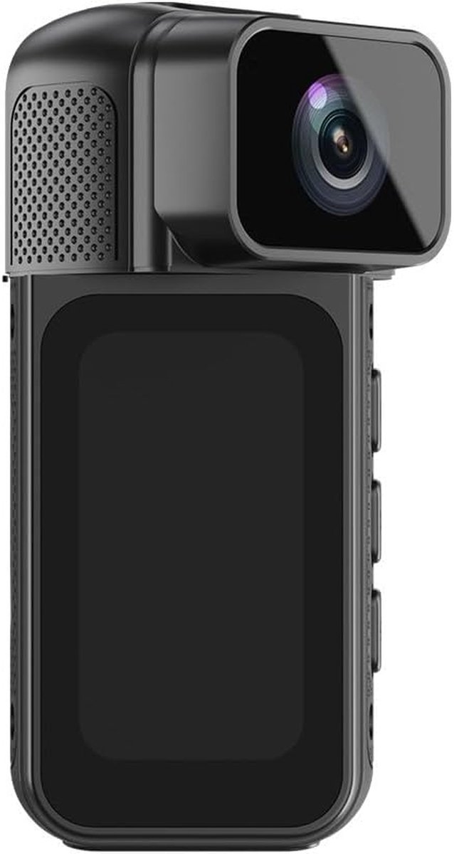 Mini Bodycam - Draagbare Camera - Werk en Reizen - 170° Groothoek - tot 128 GB - Zwart