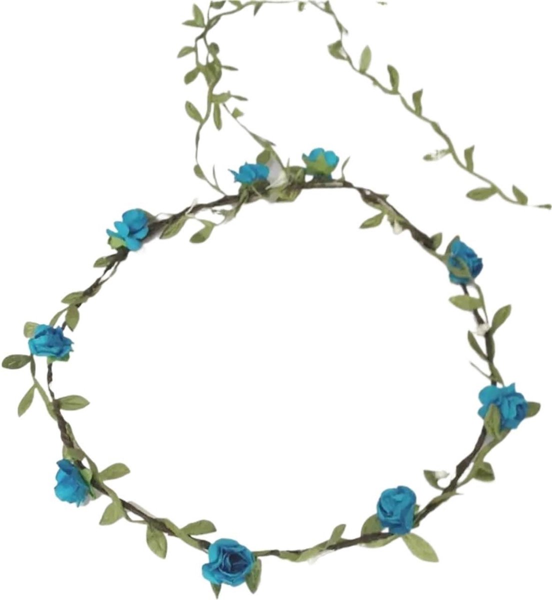Bloemenkrans Bruiloft - Bruid Hoofddeksel - Feestelijke Aankleding - Elegant Bloemendesign - 2 stuks - Kleurrijk