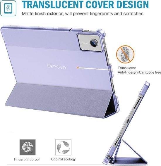 Folio Case voor Lenovo Idea Tab 11 inch 2025/K11 Gen 2 met Penhouder, Slimme Stand en Drievoudige Bescherming voor Tablet met Transparante Hard Shell — afbeelding 2