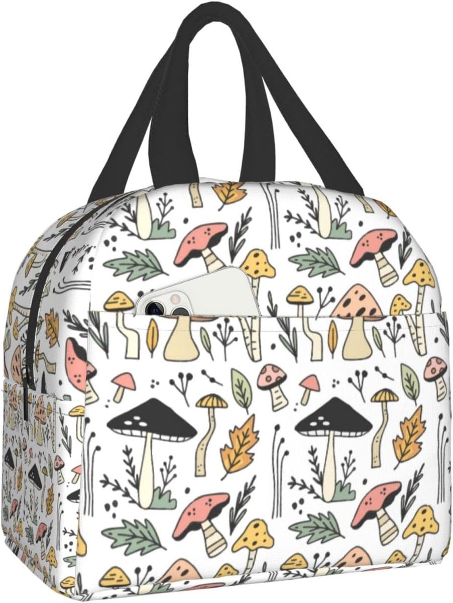 SnelShoppen - Isolerende Lunchtas, Herbruikbare Lunchbox voor Mannen en Vrouwen, Koeltas, Waterdichte Lunchzakken voor Kantoor en Picknick, Schattige