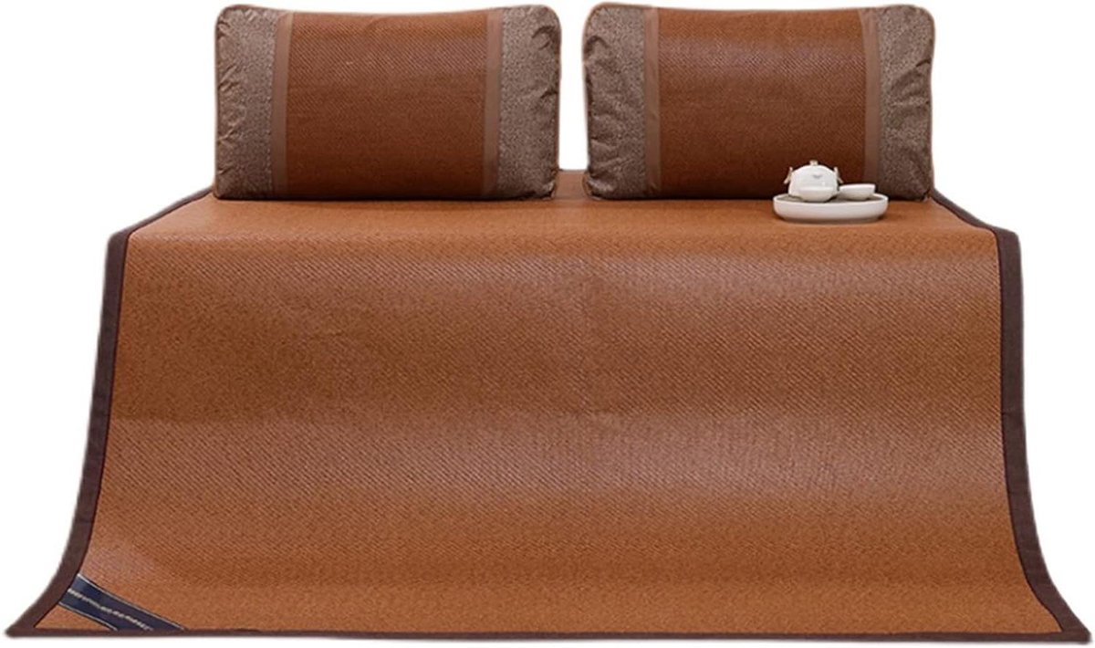 Zomer Matras Koeler - Slaapmat Rotan - Koel Slapen - Dubbelzijdig Gebruik - 05 meter - Natuurlijk