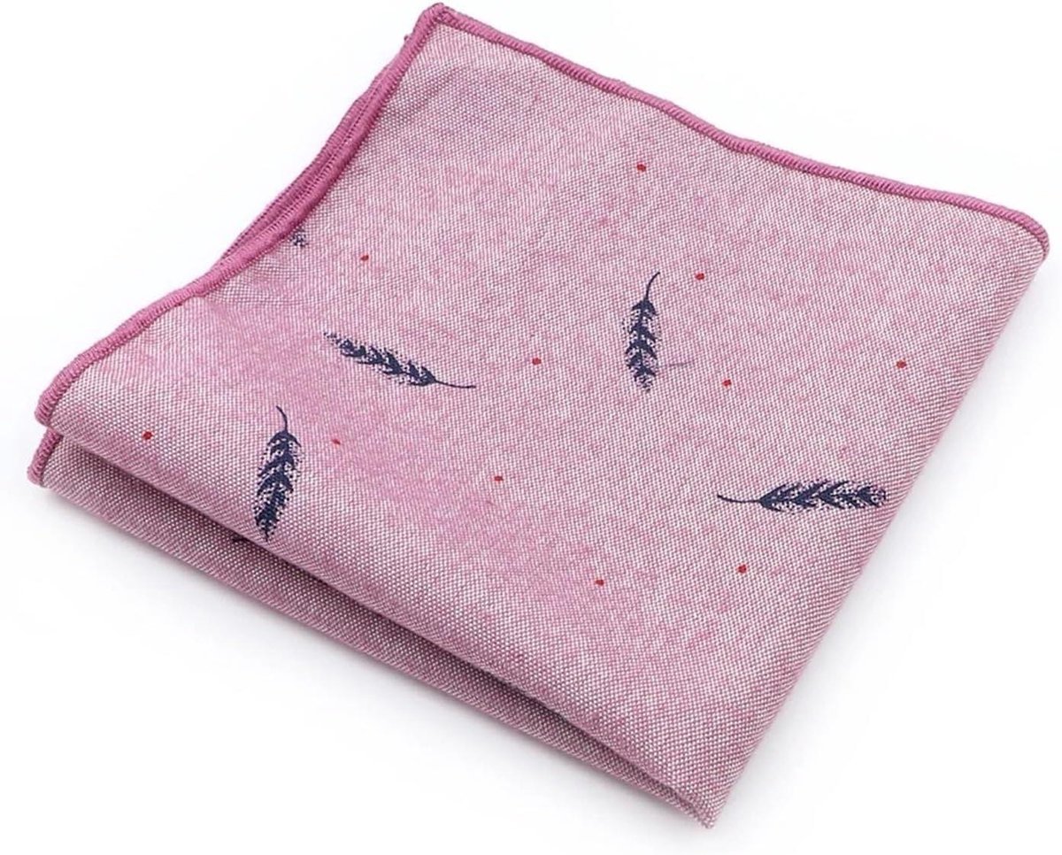 Heren Zakdoeken Katoen - Pochetten Heren - Dagelijks Gebruik - Zachte Textuur - 25x25 cm - Rood