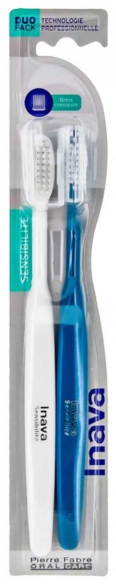Inava Tandenborstel Gevoeligheid Conische Borstelharen Duo Pack (Kleur : Wit)