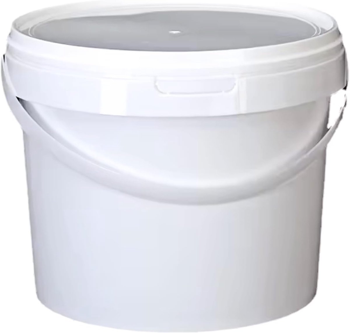 SnelShoppen - Smart Pack® Plastic Emmer met Deksel, 5 L, Ideaal voor Hydroponics, Landbouw, Creatieve Klussen, Olijf Oogst Emmer, Hoogwaardige Kunstst
