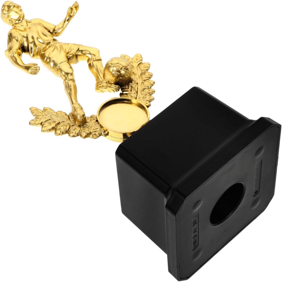 Voetbal Trofee - Voetbal Award Beker - Sportwedstrijden Prijsuitreiking - Realistische Spelerfiguur - 19.5 cm Hoogte - Multi