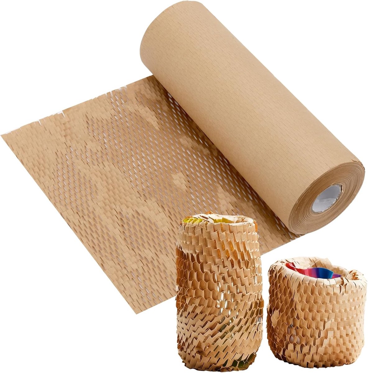 Verpakkingspapier rol 38cm x 100m - Kraftpapier - Effectieve bescherming - Ideaal voor verzending - SnelShoppen