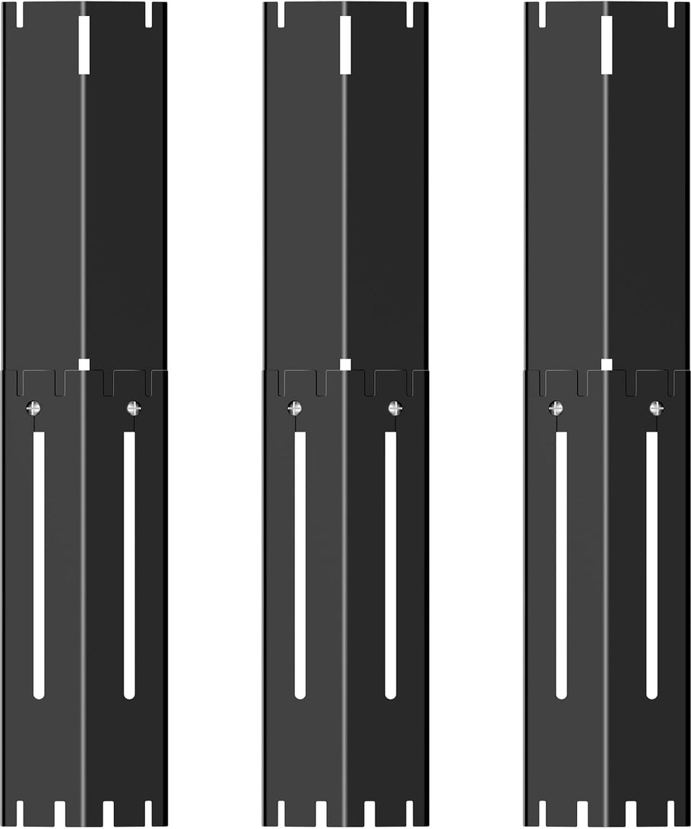 branderafdekking, universele vlamverdeler, instelbaar hitteschild, duurzame roestvrijstalen flavorizer bars reserveonderdelen, hittetent voor de meeste gasbarbecues, 34 cm tot 53,3 cm (3