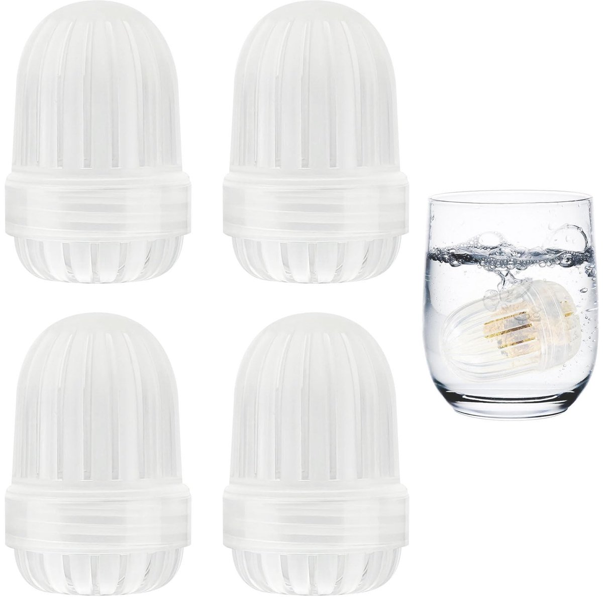Omgoods - Set van 4 Transparante Fruitinfusers voor Waterflessen