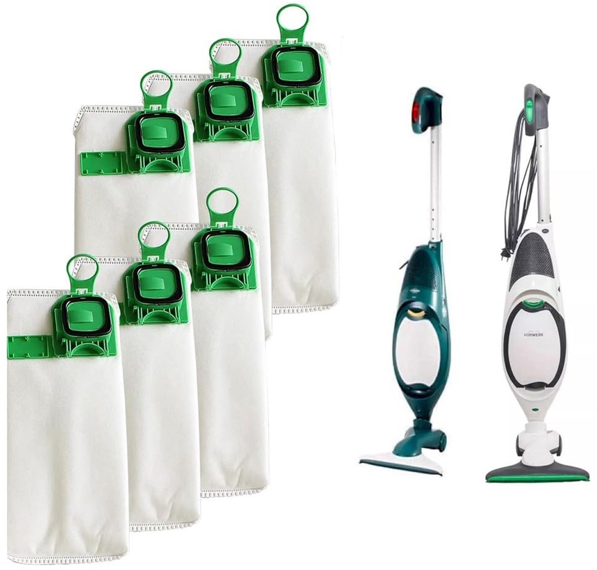 Omgoods - 6 Stofzakken voor Vorwerk Kobold VK140 en VK150 - Hoge Kwaliteit
