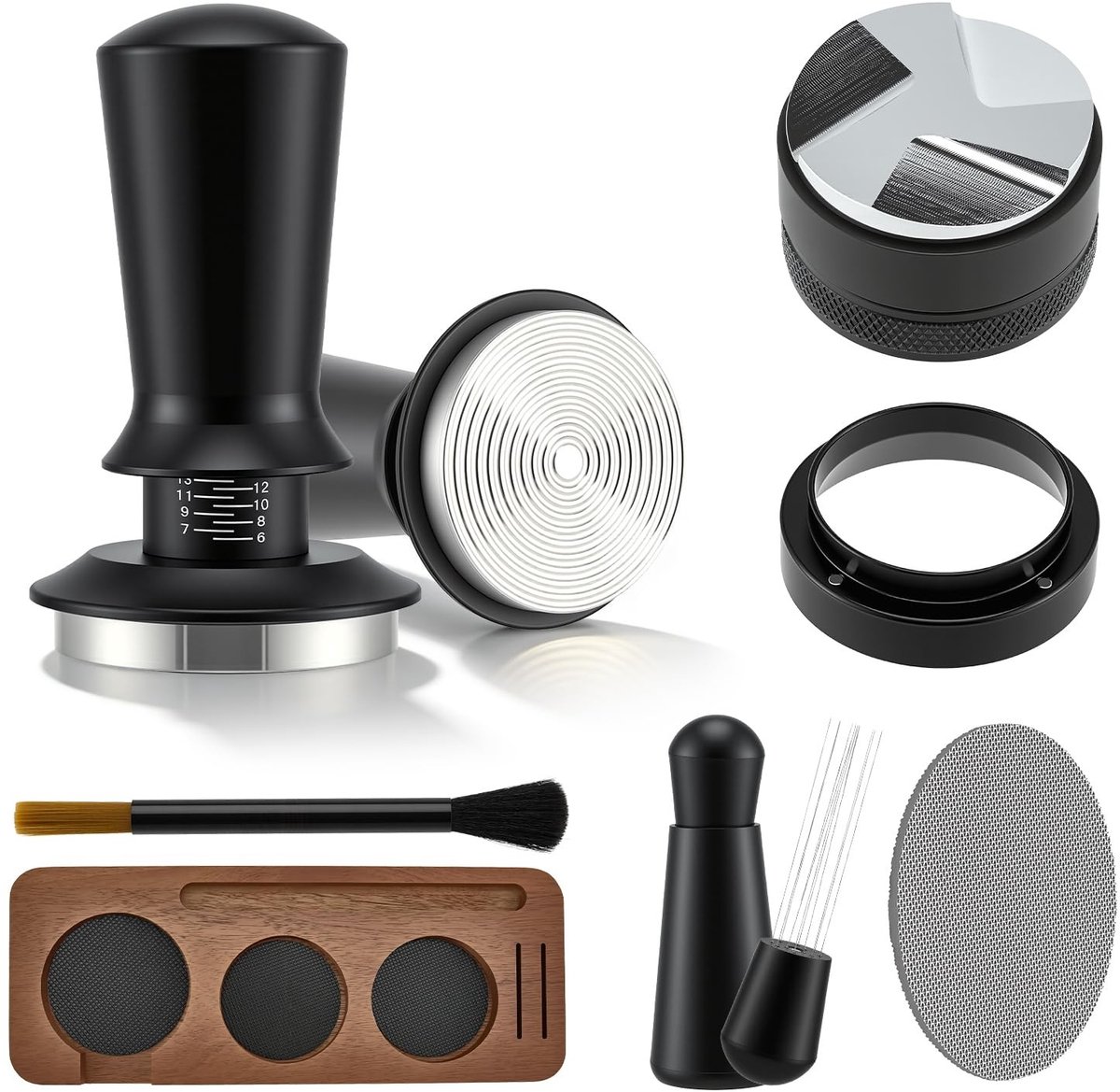 Omgoods - Espresso Accessoires Set, 7-delig - Compleet voor Thuis Koffiemaker