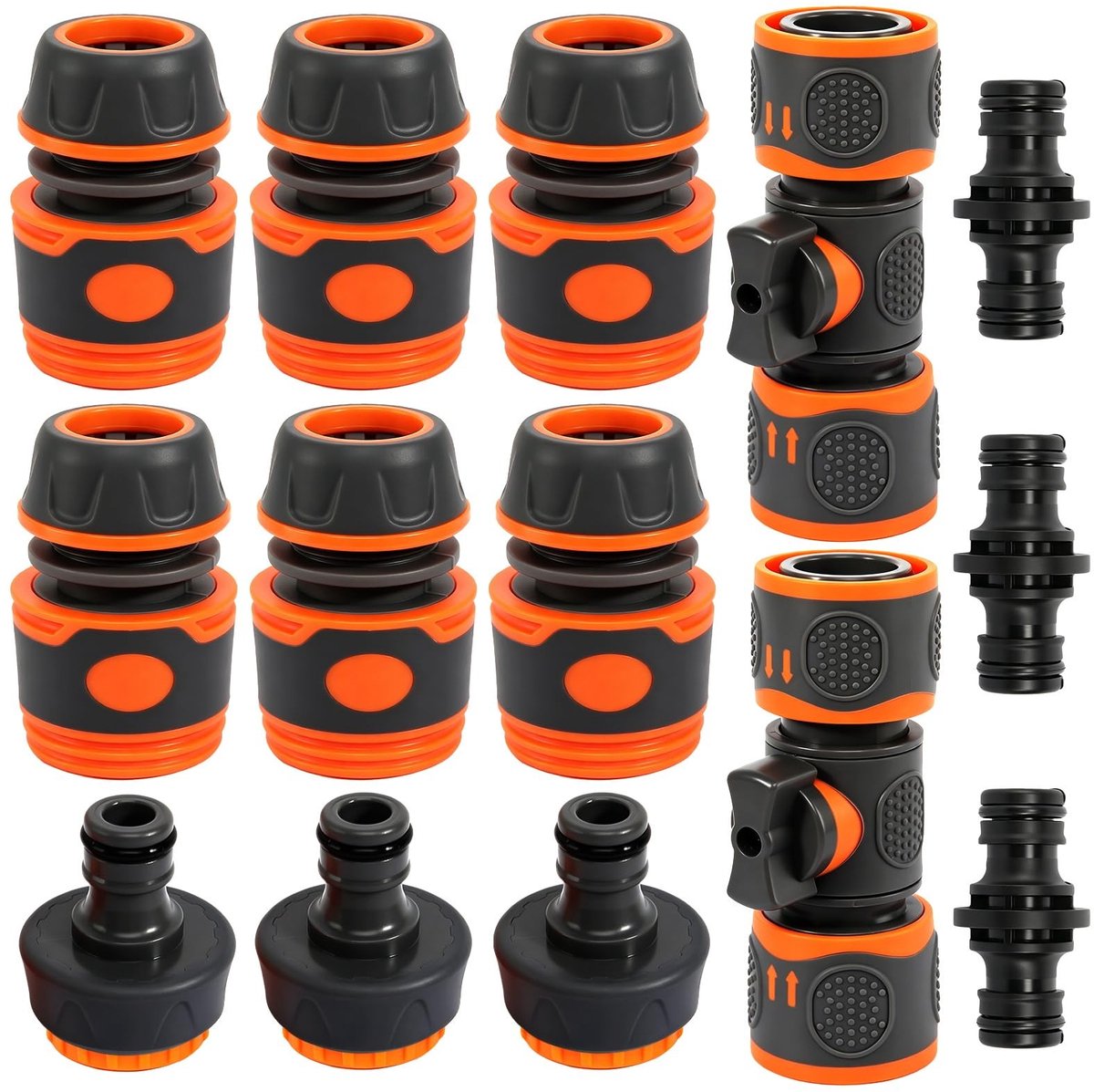 Omgoods - Set van 14 Tuinkoppelingen 1/2 Inch voor Slangverlenging