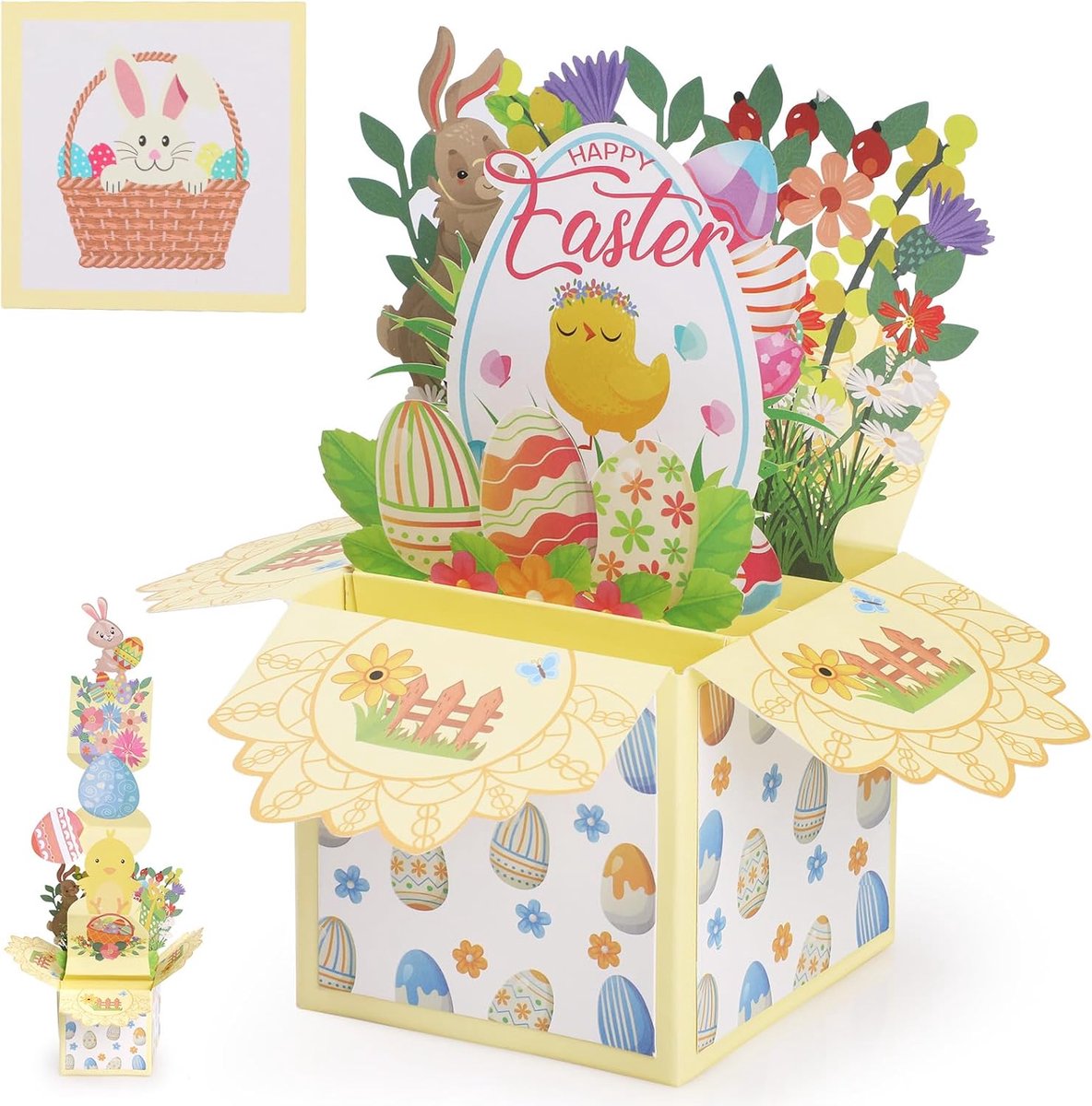 Wenskaarten, grappige pop-up kaarten, paasgeschenk, kleur 1