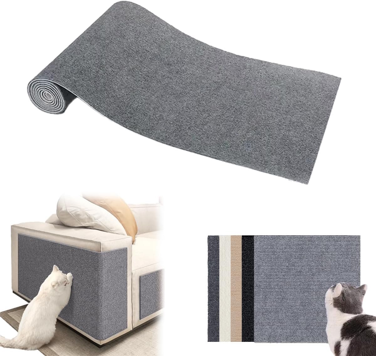 Kattenkrabplank – Krabspeelgoed voor Katten – 2 Maten 200x40cm & 30x100cm