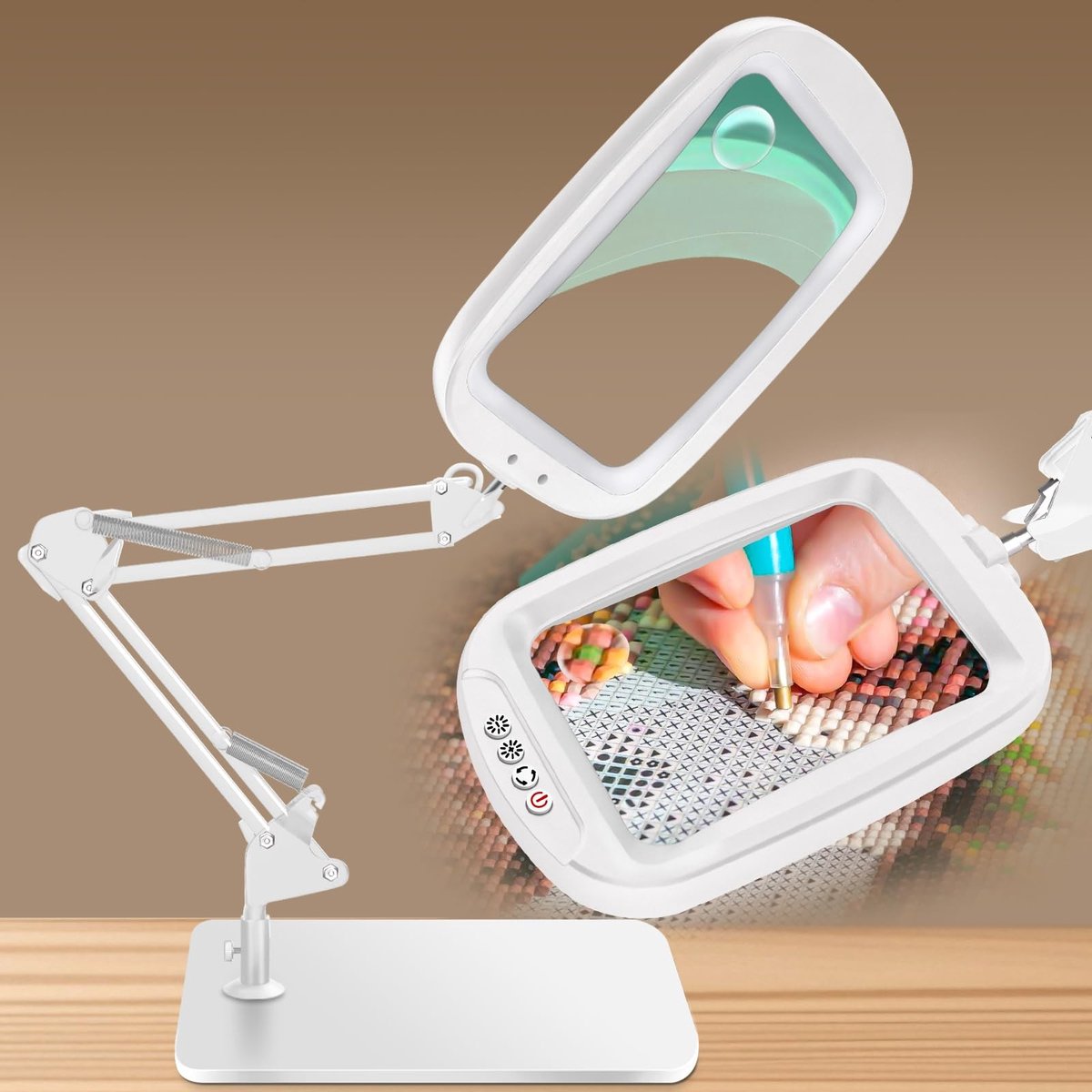 Omgoods - Vergrootglas met Licht en Stand - 10x 30x Magnifier Lamp