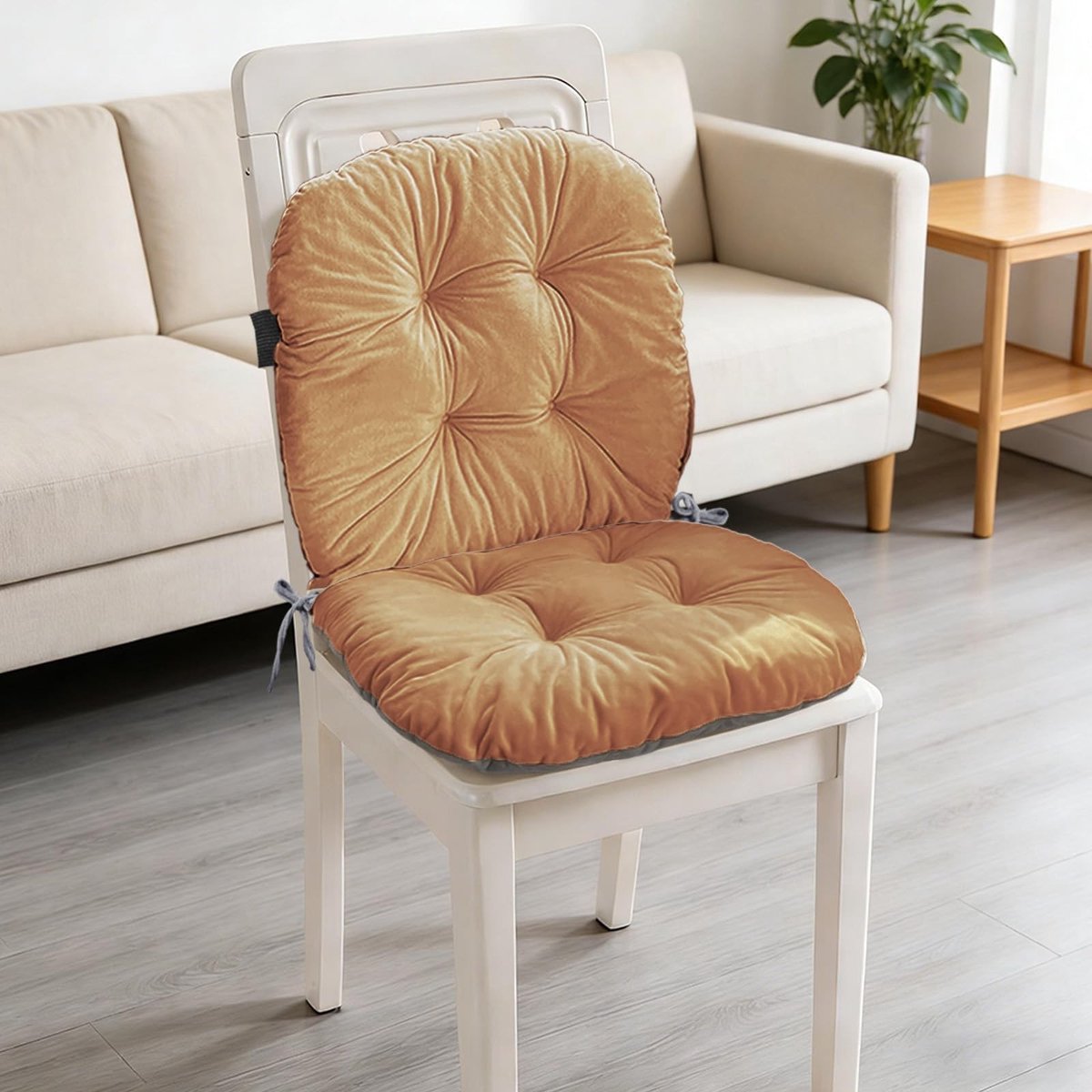 Omgoods - Tuinstoelkussen Extra Dikke Rugsteun 42 x 85 cm Bruin